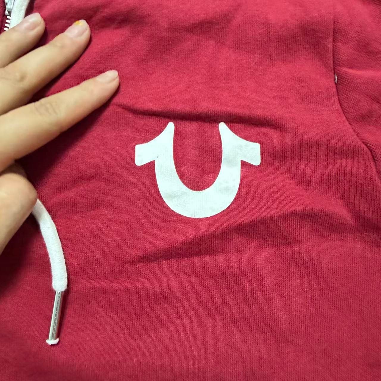 True Religion Red Horseshoe Full-Zip Hoodie — photo 5 of 9