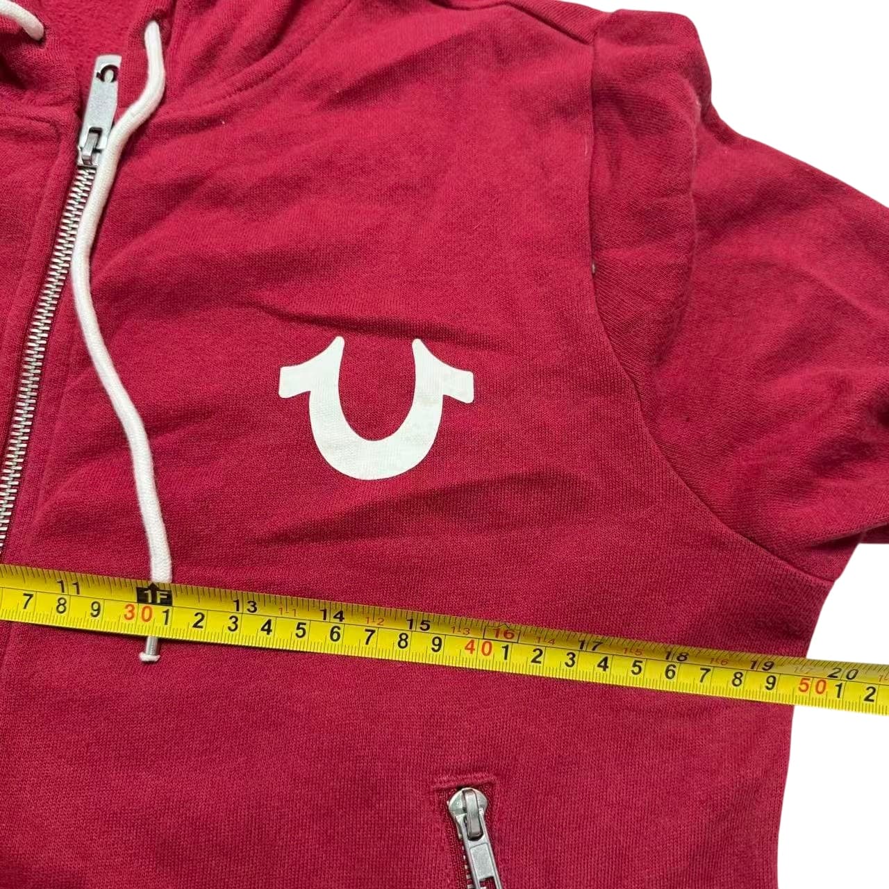 True Religion Red Horseshoe Full-Zip Hoodie — photo 3 of 9