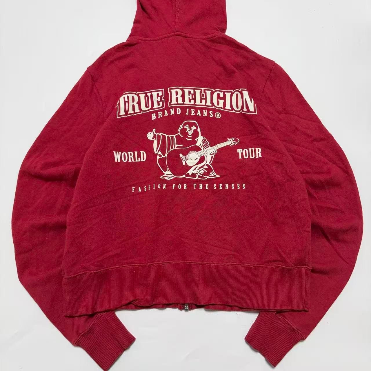 True Religion Red Horseshoe Full-Zip Hoodie — photo 2 of 9