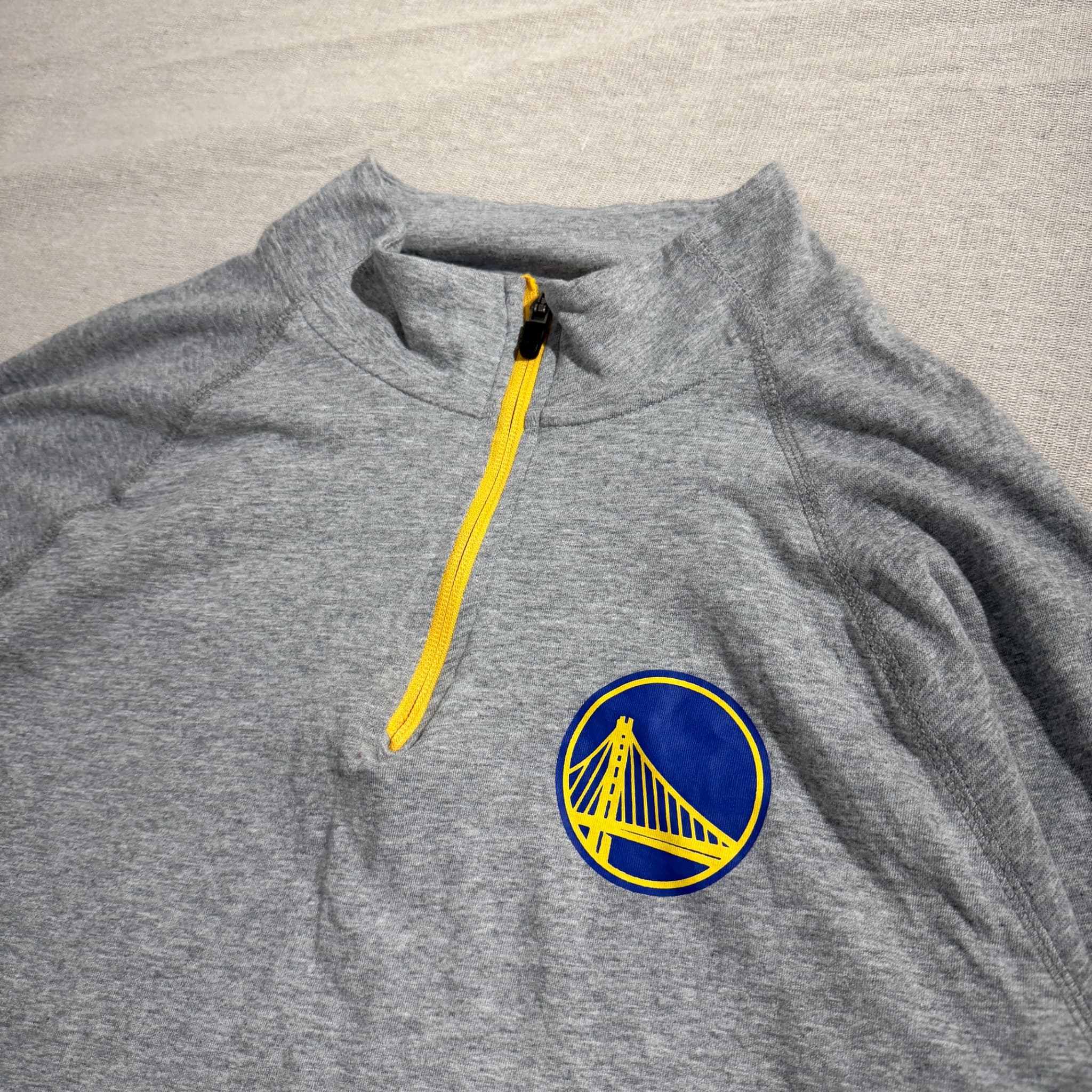 Ultra Game Golden State Warriors NBA Quarter-Zip Pullover Grey Size L — photo 2 of 7