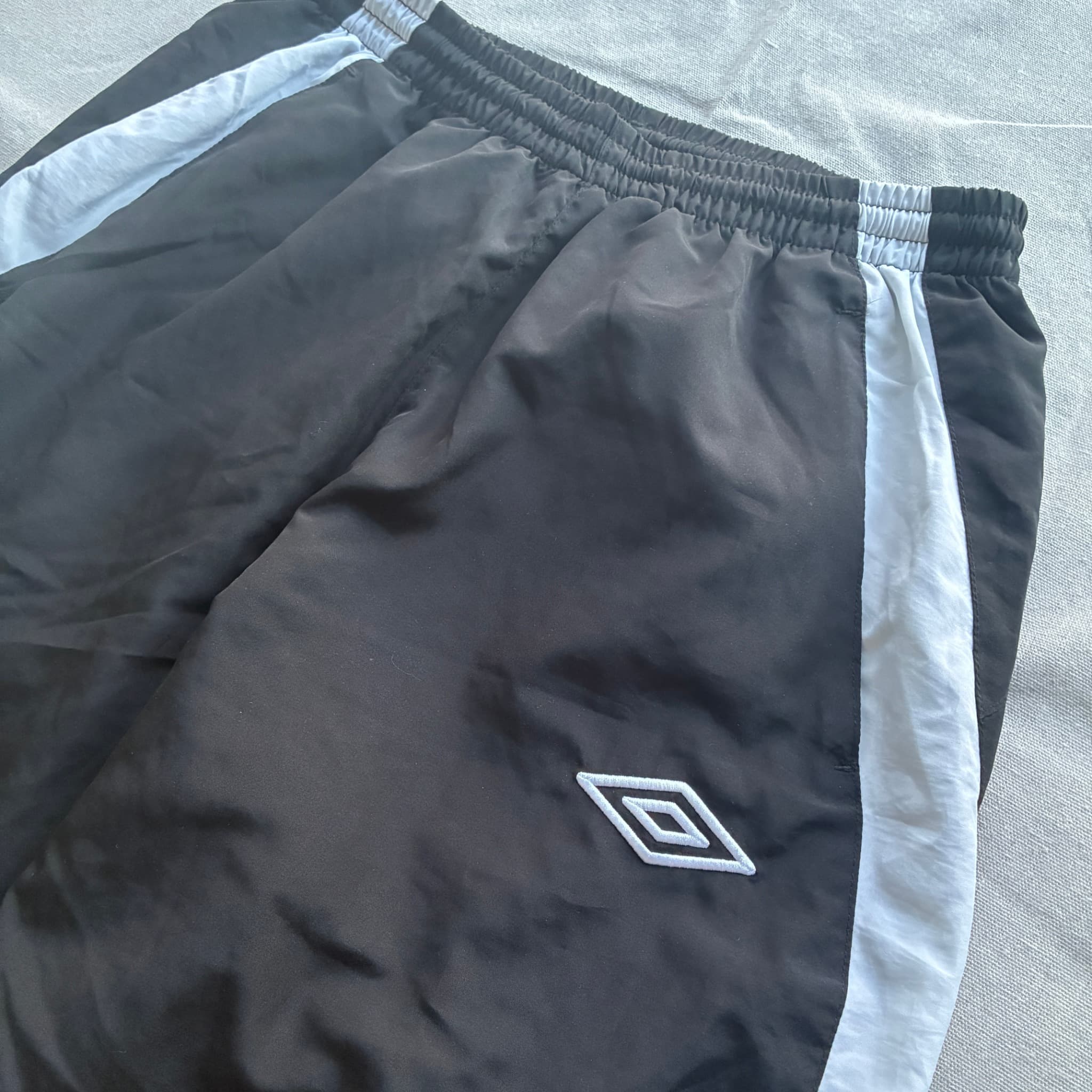 Umbro Vintage Nylon Soccer Shorts Black White S — photo 3 of 7