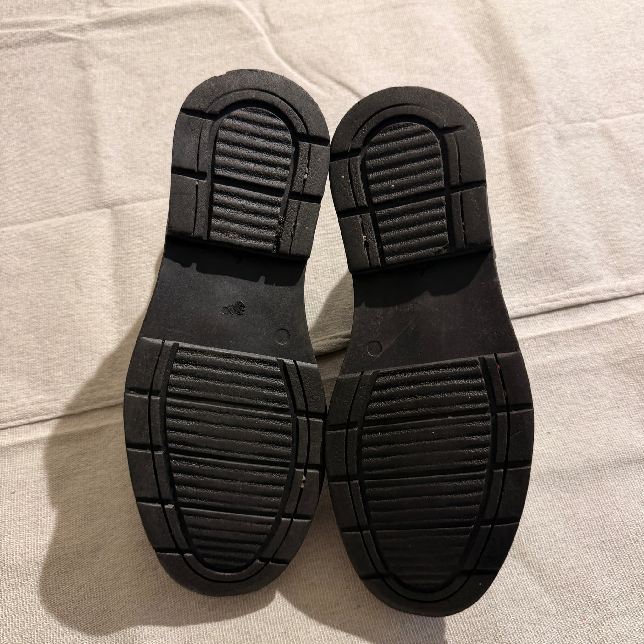 VINCCI Black Leather Cap-Toe Ankle Boots — photo 6 of 11