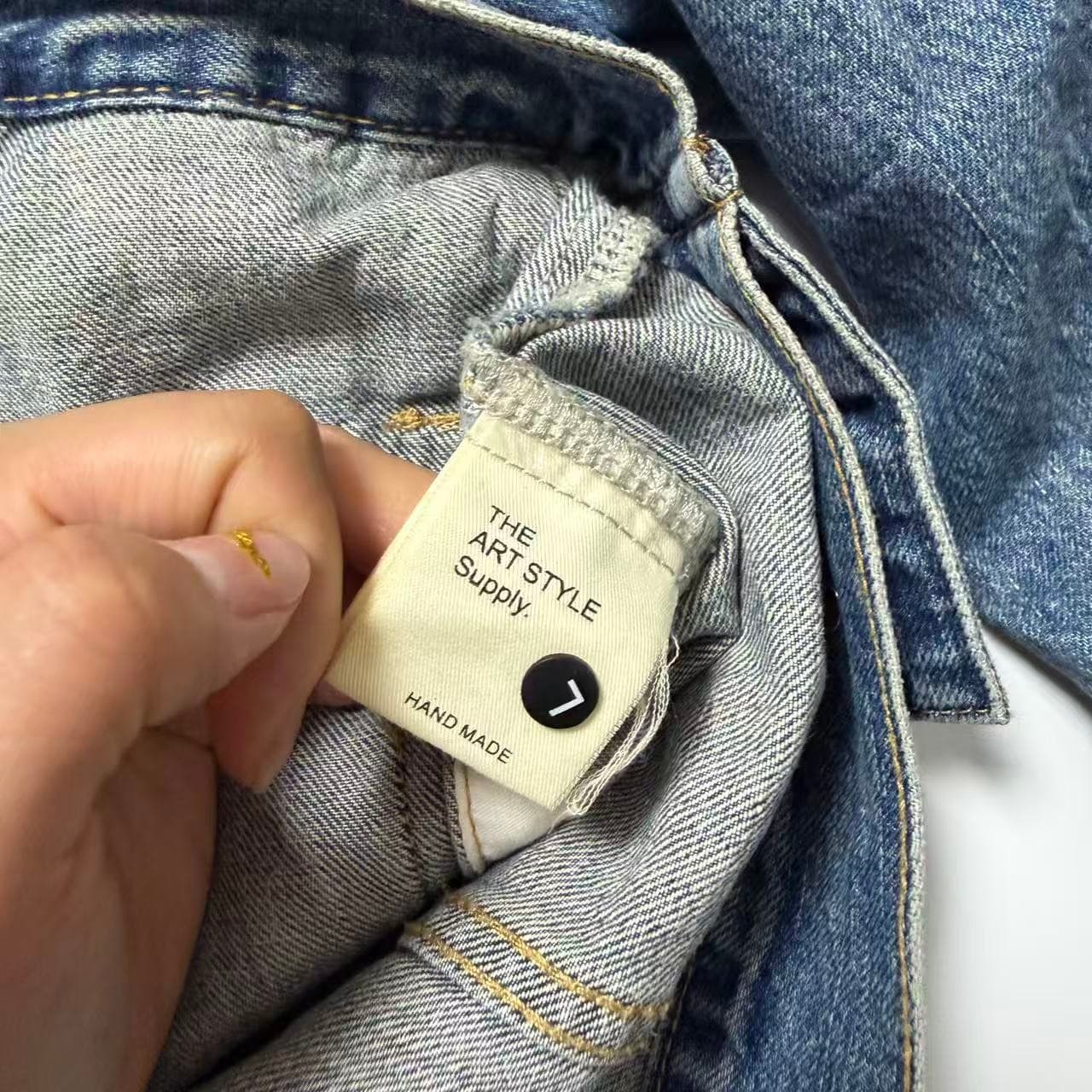 Vintage 2000s Acid Wash Denim Trucker Jacket — photo 3 of 4