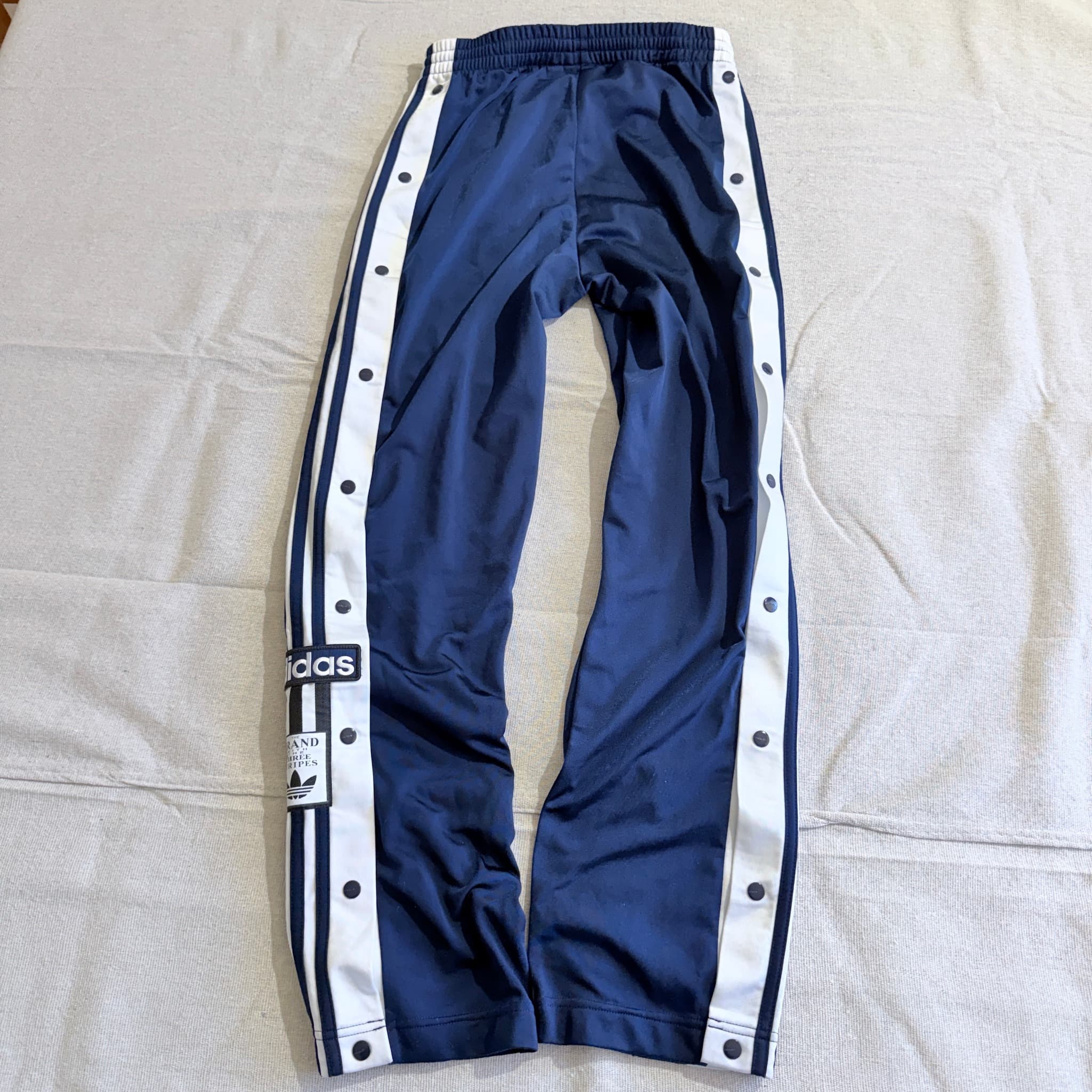 Vintage 2000s Adidas Adibreak Snap Track Pants Navy — photo 7 of 9