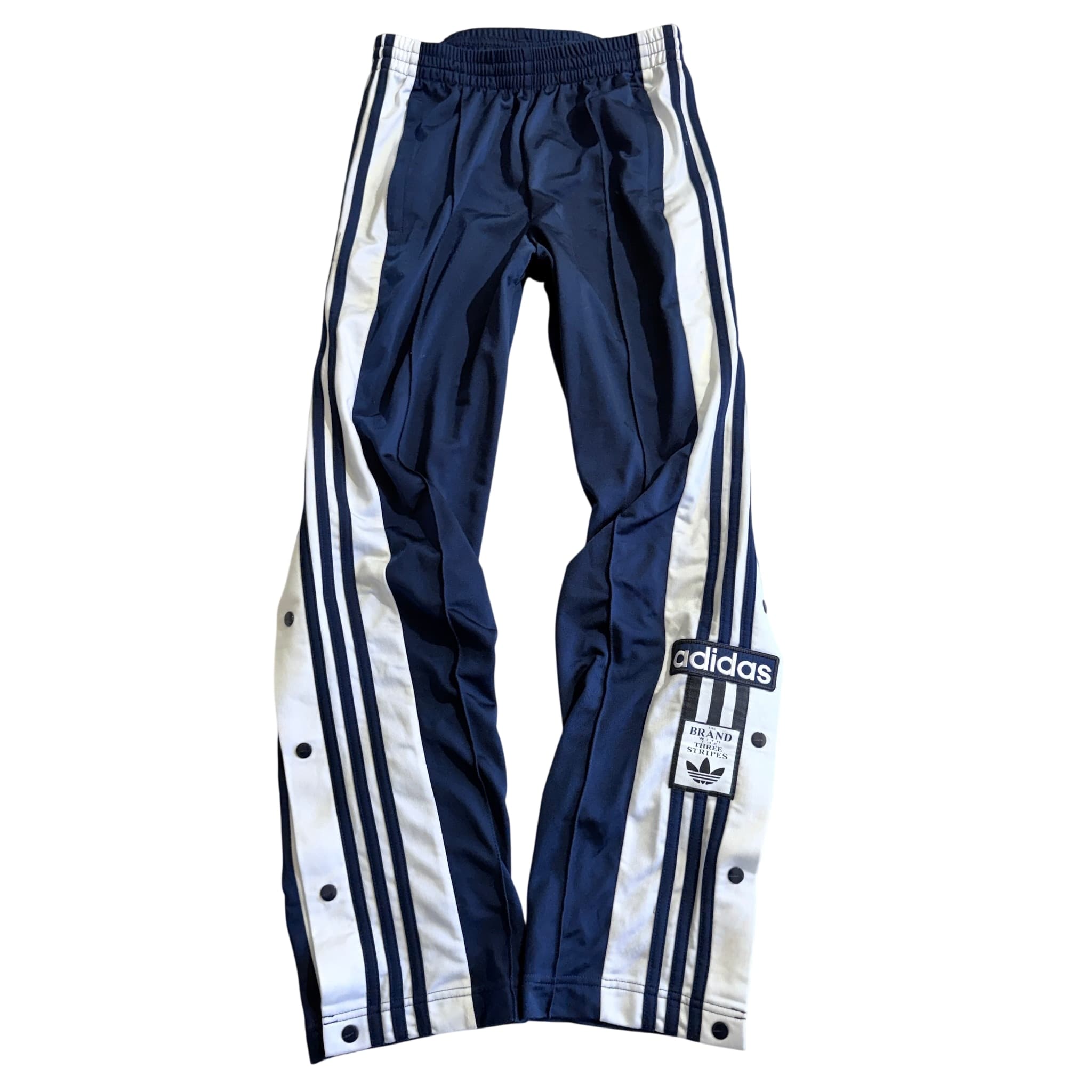 Vintage 2000s Adidas Adibreak Snap Track Pants Navy — photo 1 of 9
