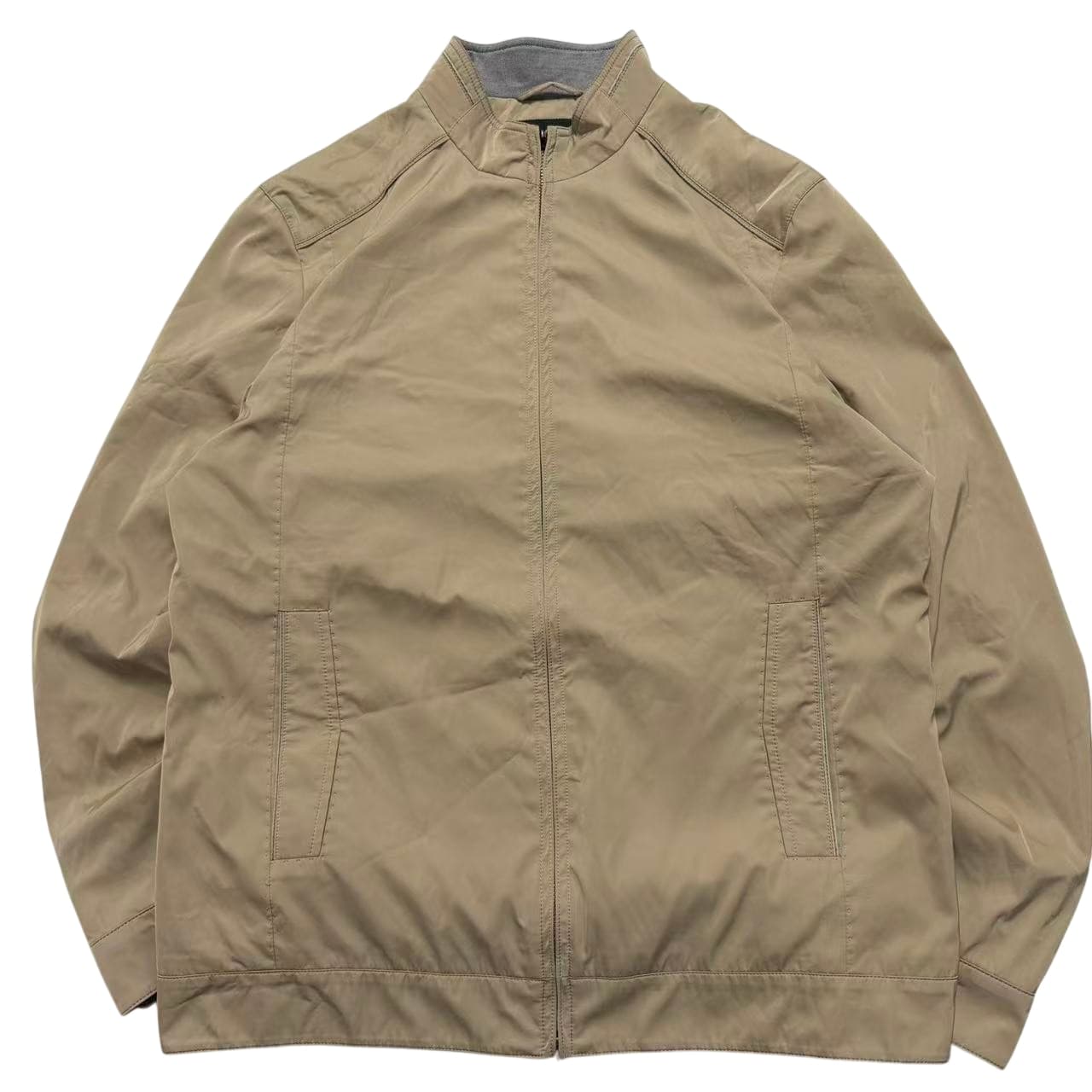 Vintage 2000s Banana Republic Tan Full-Zip Jacket — photo 1 of 5