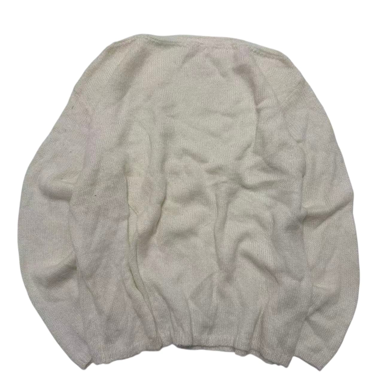 Vintage 2000s Cream Mohair Blend Knit Sweater — photo 1 of 8