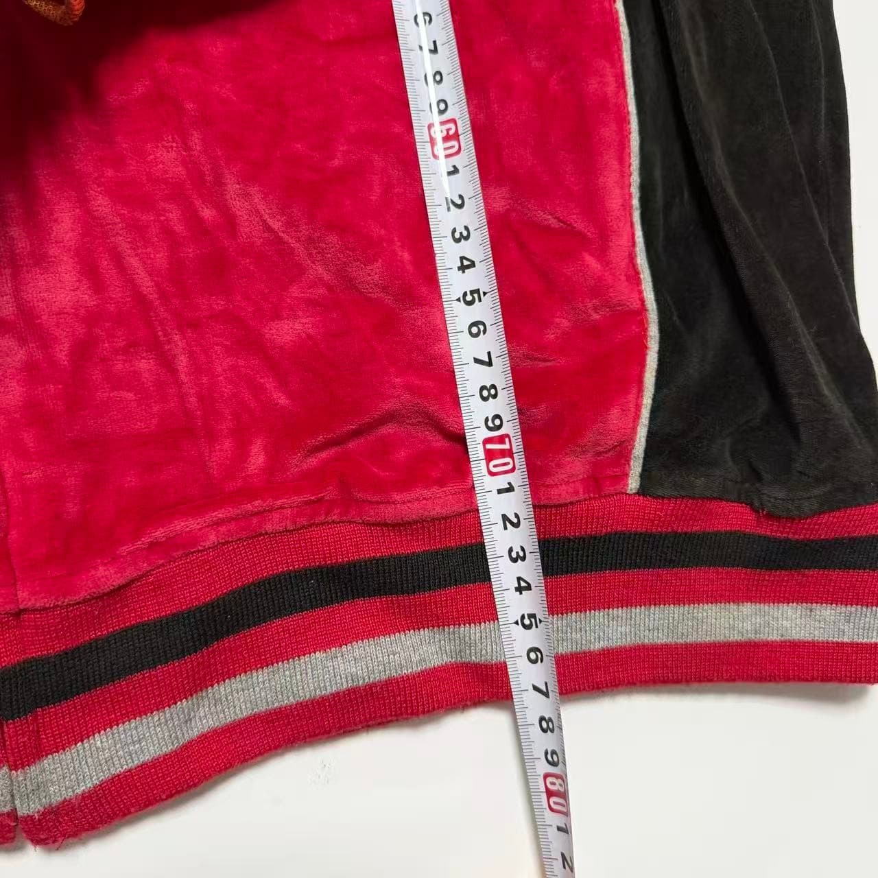 Vintage 2000s Enyce Red Velour Track Jacket — photo 7 of 7