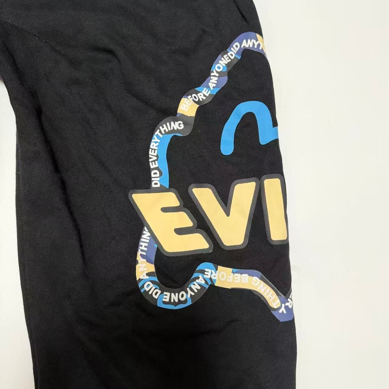Vintage 2000s Evisu Black Sweatpants — photo 10 of 12