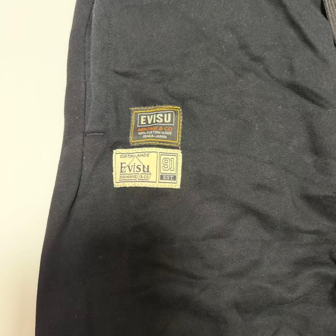 Vintage 2000s Evisu Black Sweatpants — photo 11 of 12