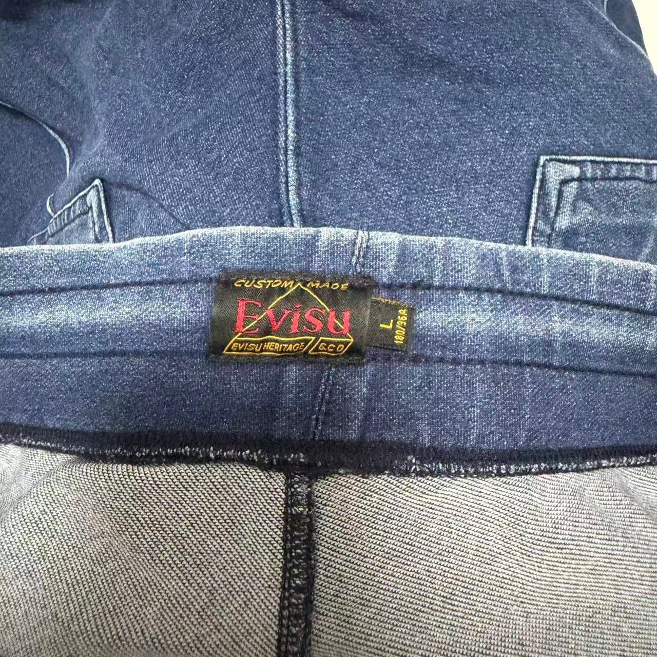 Vintage 2000s Evisu Denim Jogger Sweatpants — photo 3 of 12