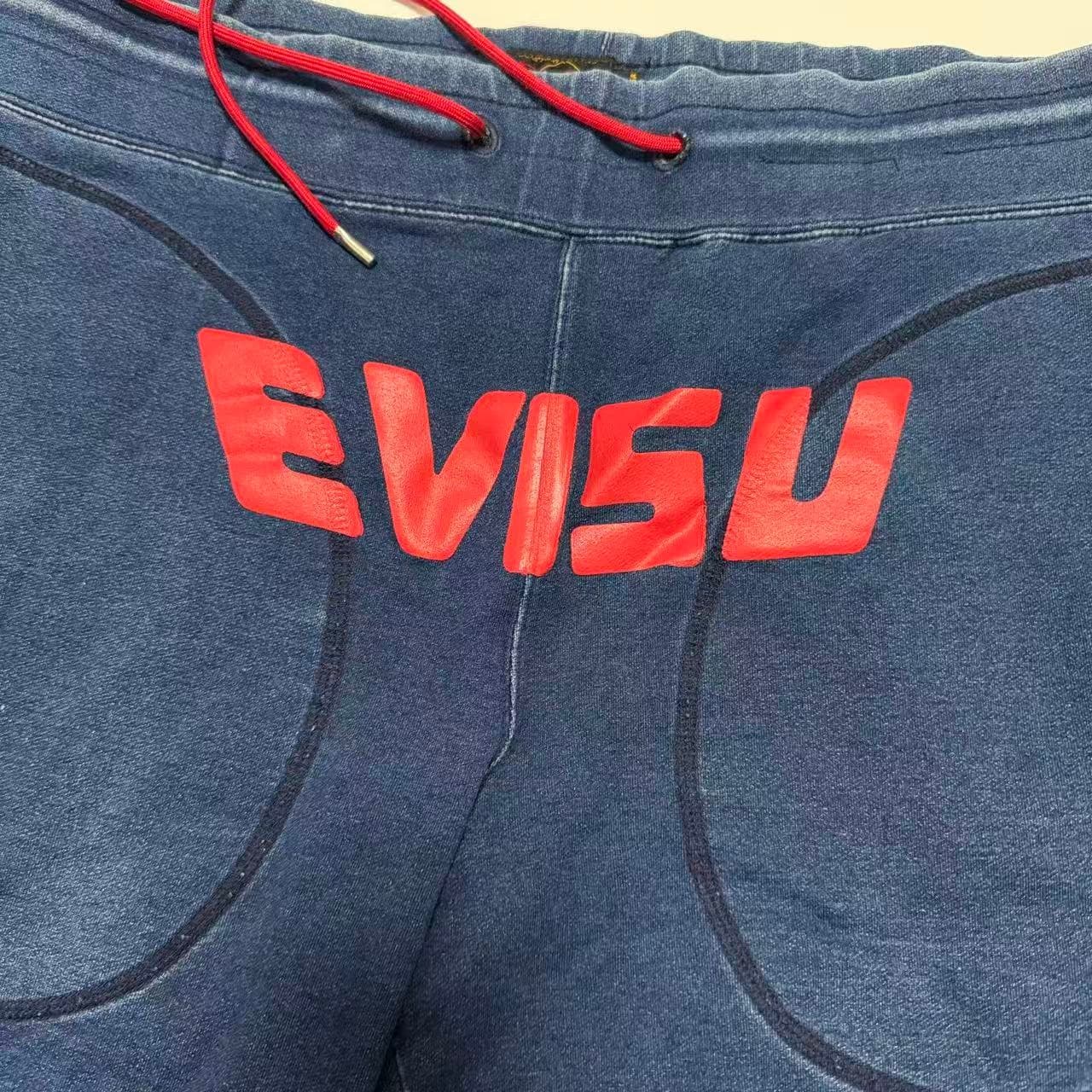 Vintage 2000s Evisu Denim Jogger Sweatpants — photo 5 of 12