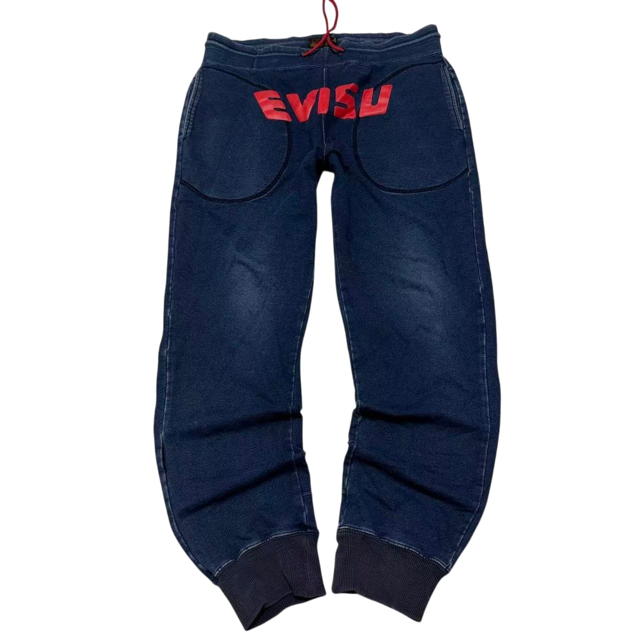 Vintage 2000s Evisu Denim Jogger Sweatpants — photo 1 of 12