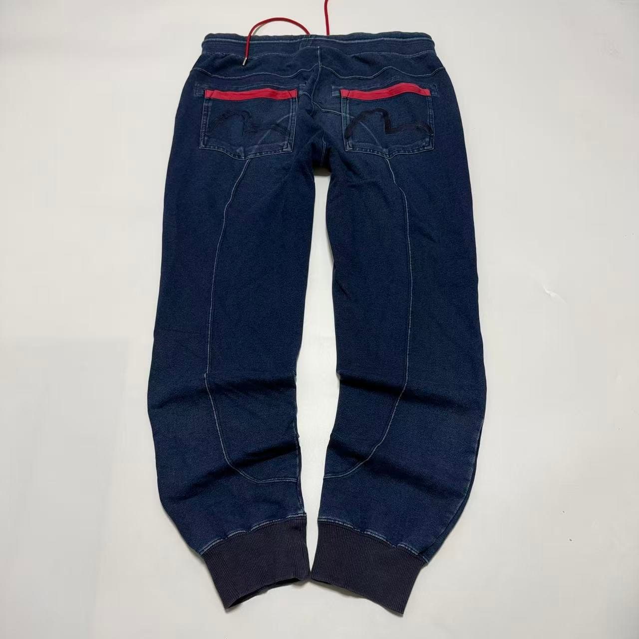 Vintage 2000s Evisu Denim Jogger Sweatpants — photo 2 of 12