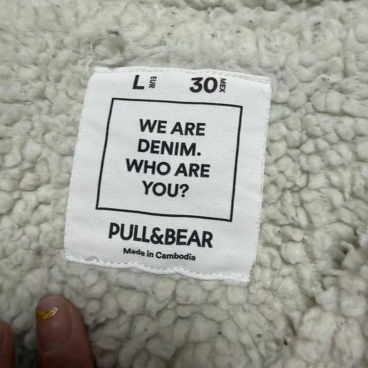 Vintage 2000s Release Pull&Bear Sherpa-Lined Denim Jacket — photo 4 of 7