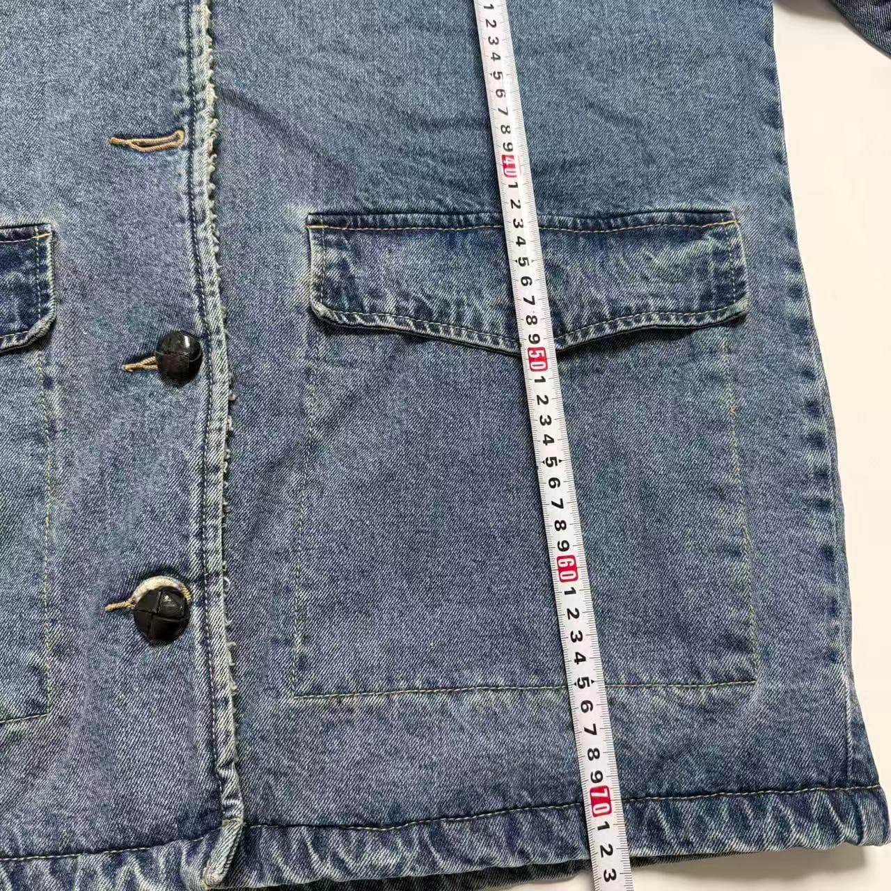 Vintage 2000s Release Pull&Bear Sherpa-Lined Denim Jacket — photo 6 of 7