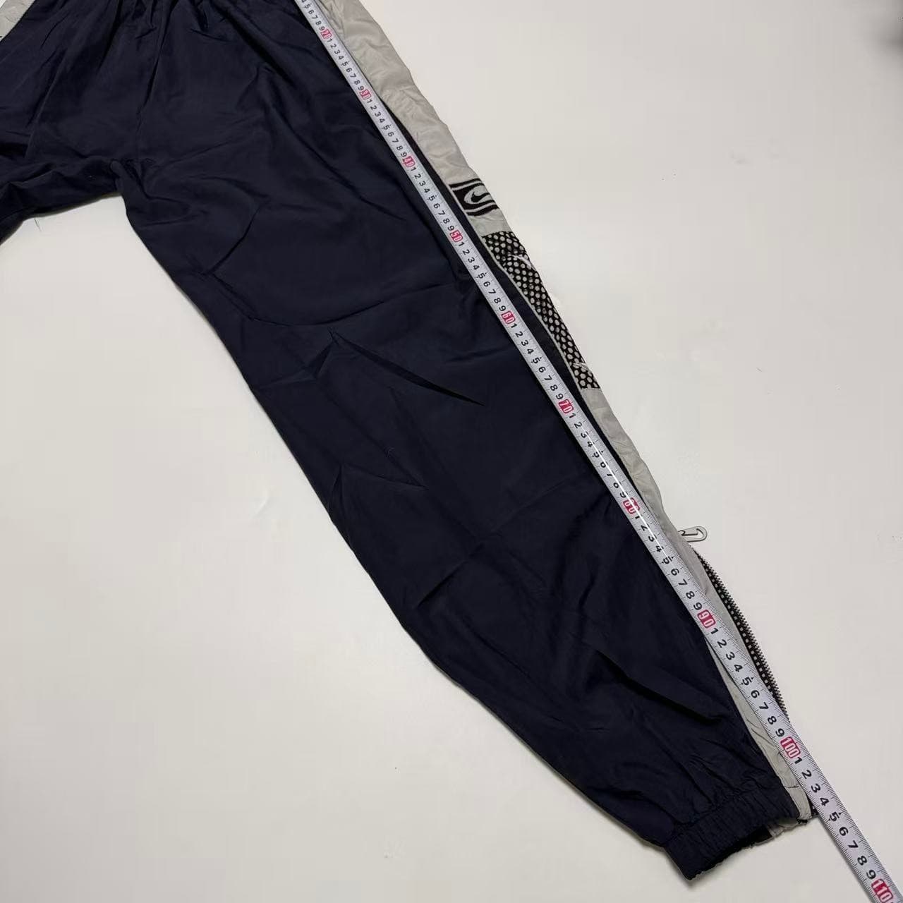 Vintage 90s Nike Swoosh Nylon Track Pants — photo 6 of 12