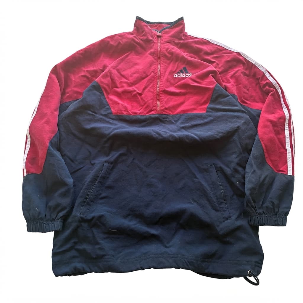 Vintage Adidas 1/4 Zip Colorblock Windbreaker Jacket — photo 1 of 7