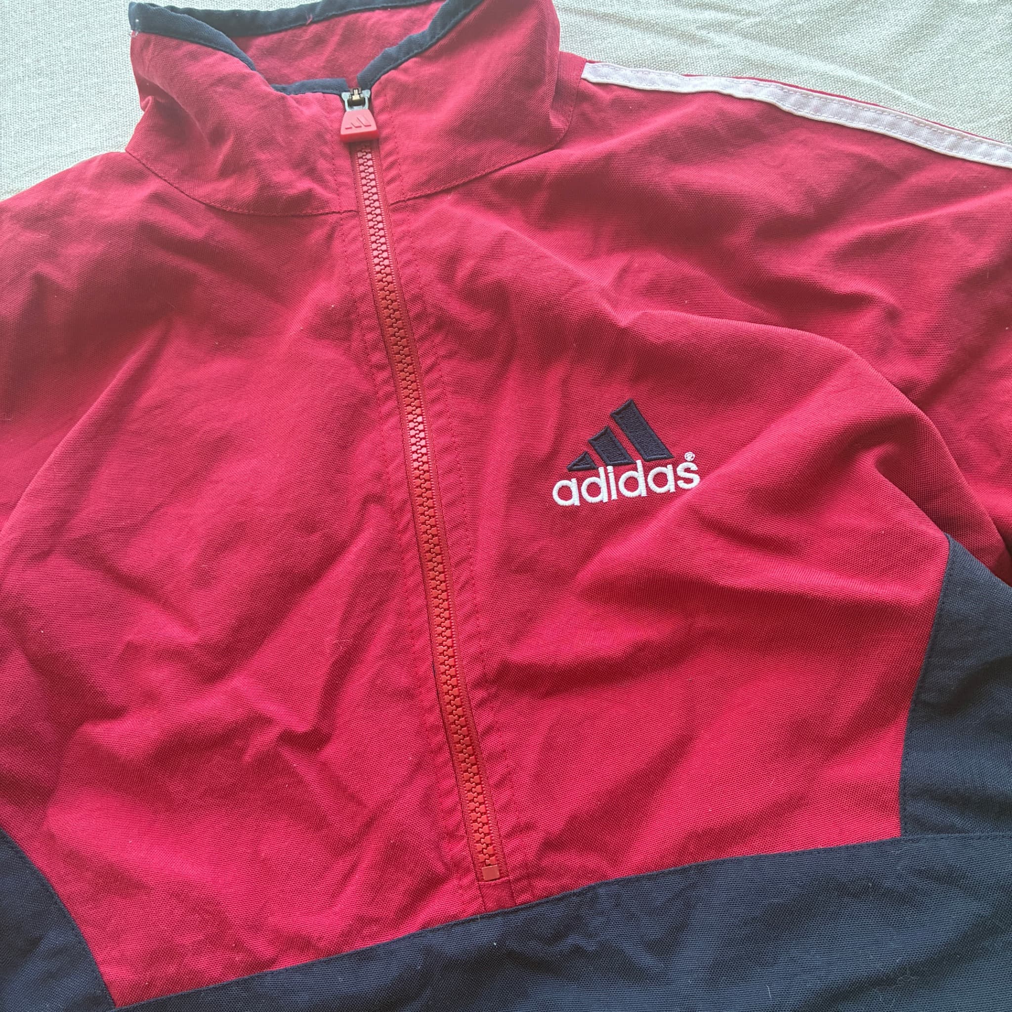 Vintage Adidas 1/4 Zip Colorblock Windbreaker Jacket — photo 3 of 7