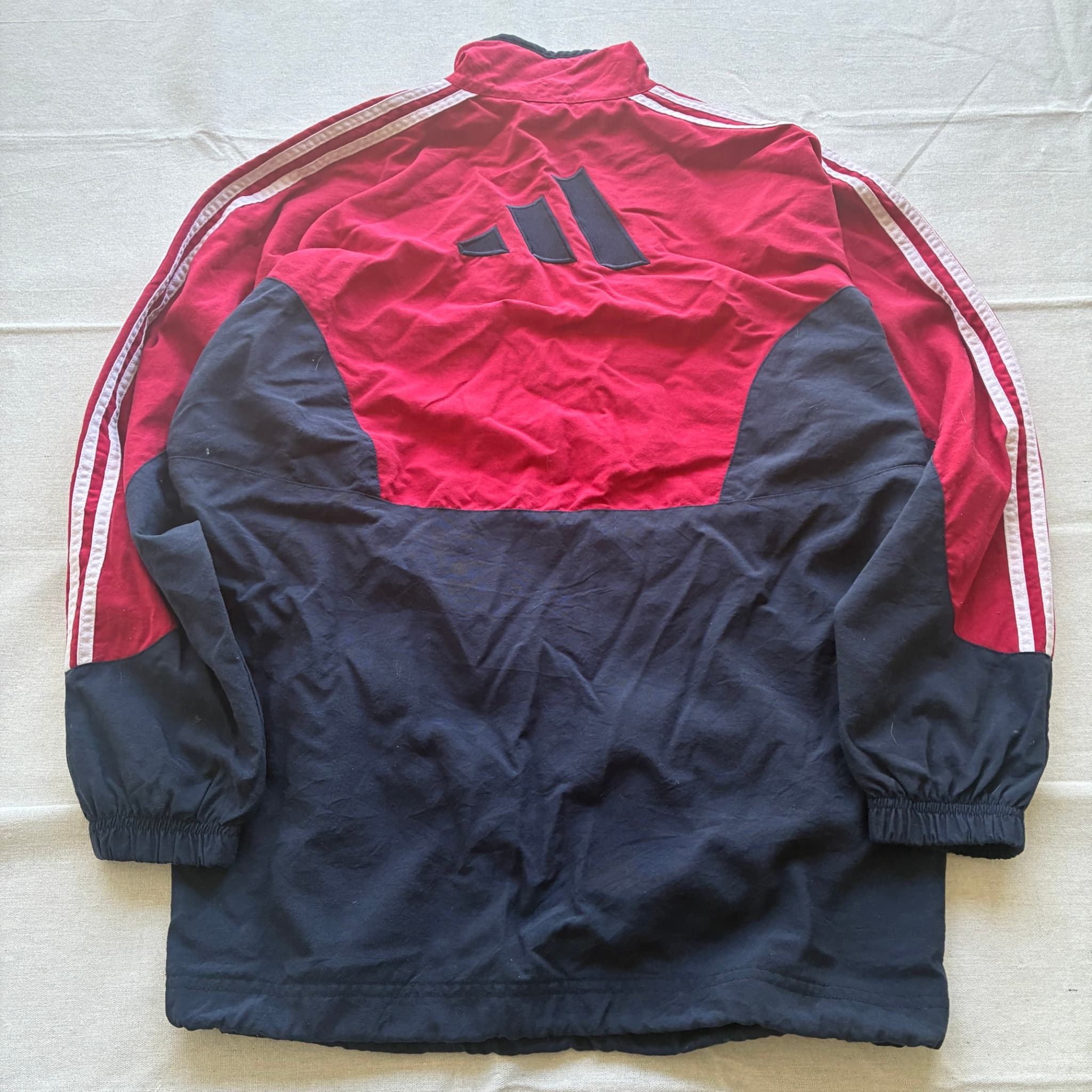 Vintage Adidas 1/4 Zip Colorblock Windbreaker Jacket — photo 6 of 7