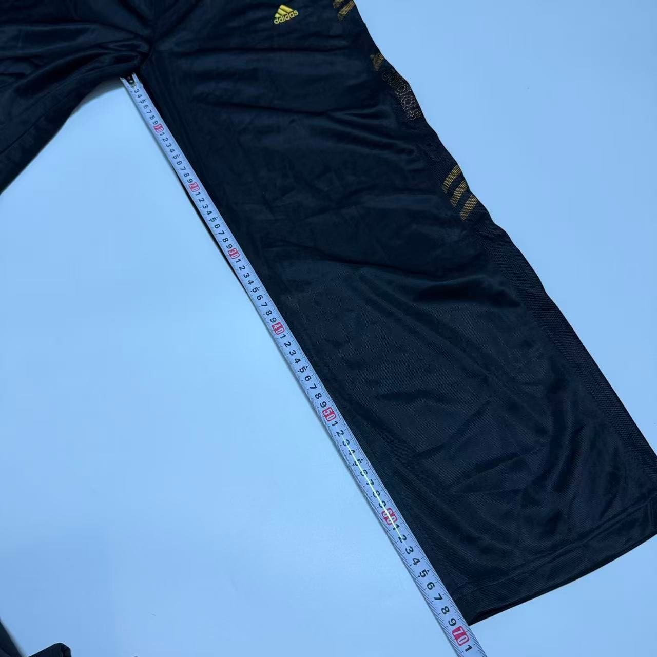 Vintage Adidas Black & Gold Track Pants — photo 7 of 8