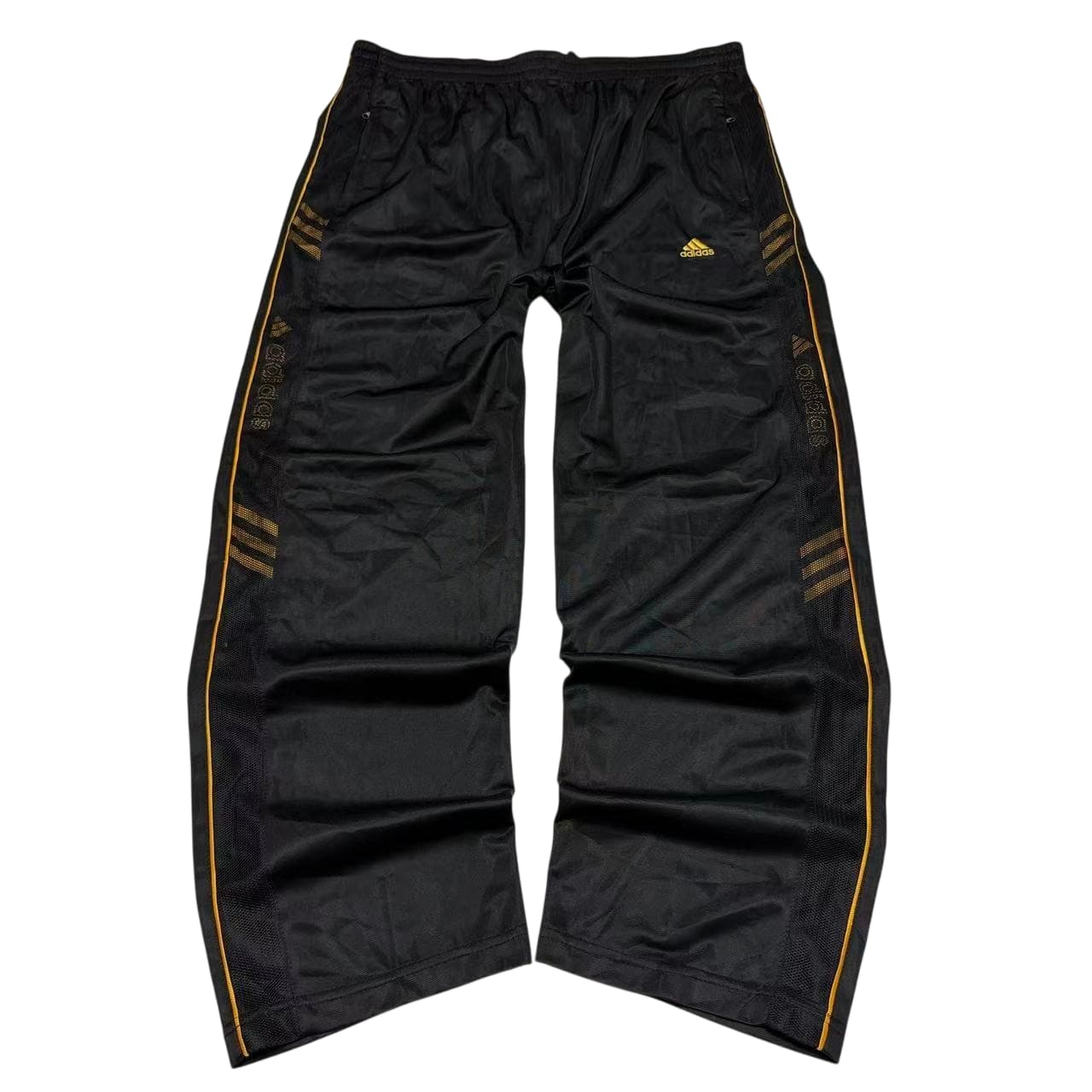 Vintage Adidas Black & Gold Track Pants — photo 1 of 8