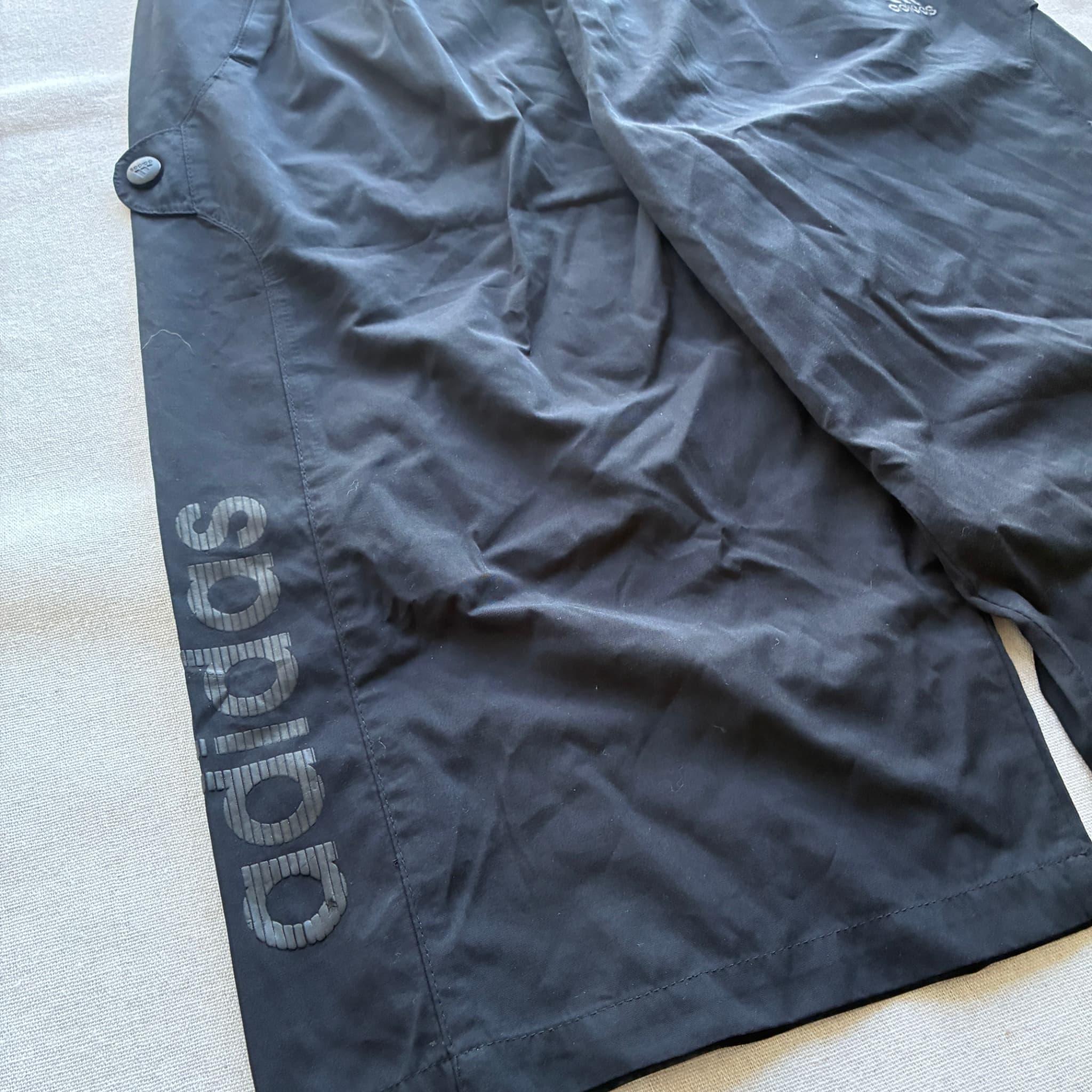 Vintage Adidas Black Nylon Cargo Shorts — photo 2 of 7