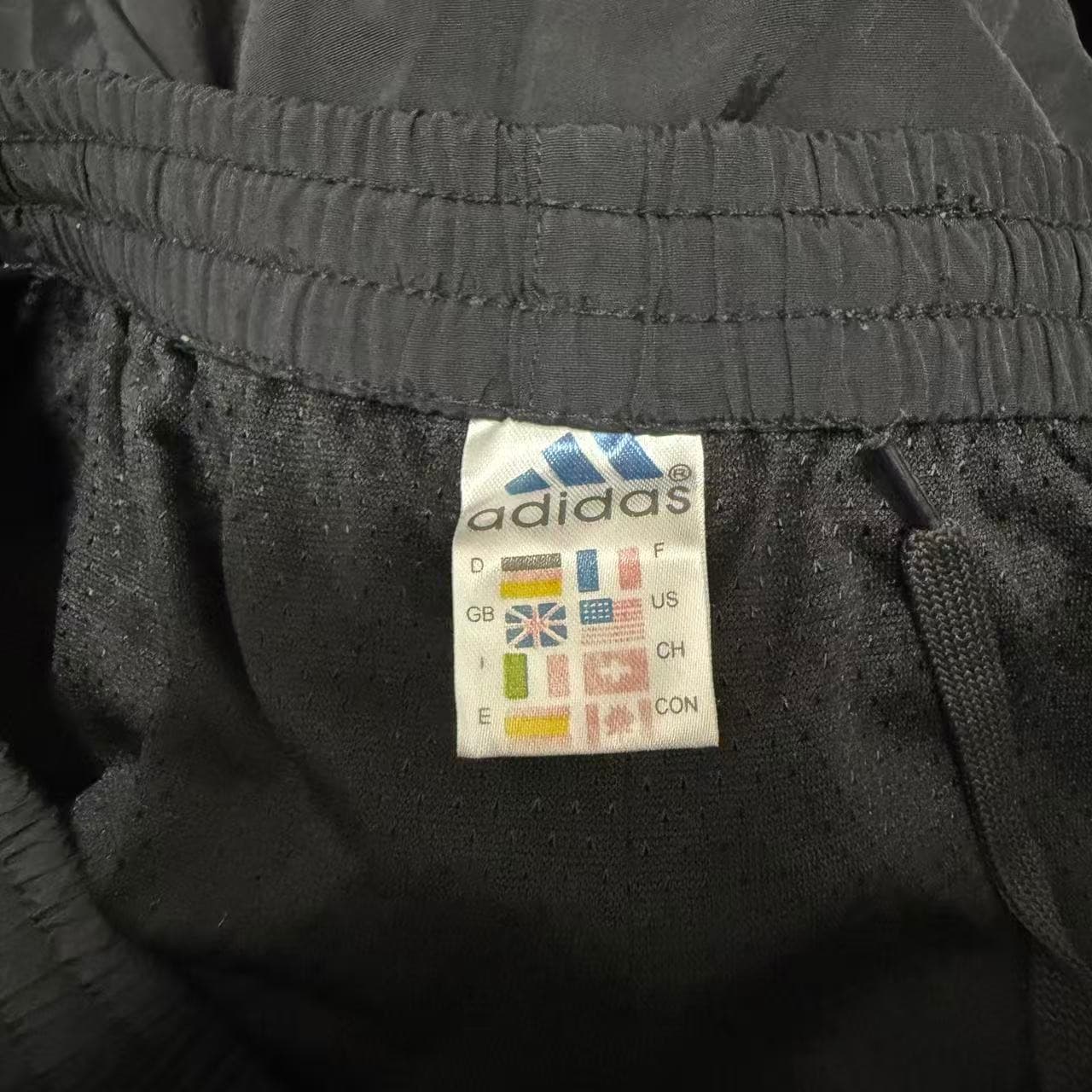 Vintage Adidas Black Nylon Track Pants — photo 7 of 9
