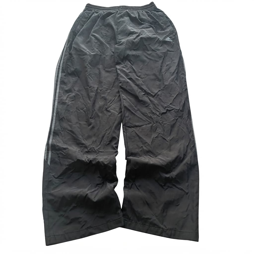 Vintage Adidas Black Nylon Track Pants 2000s Release — photo 1 of 6