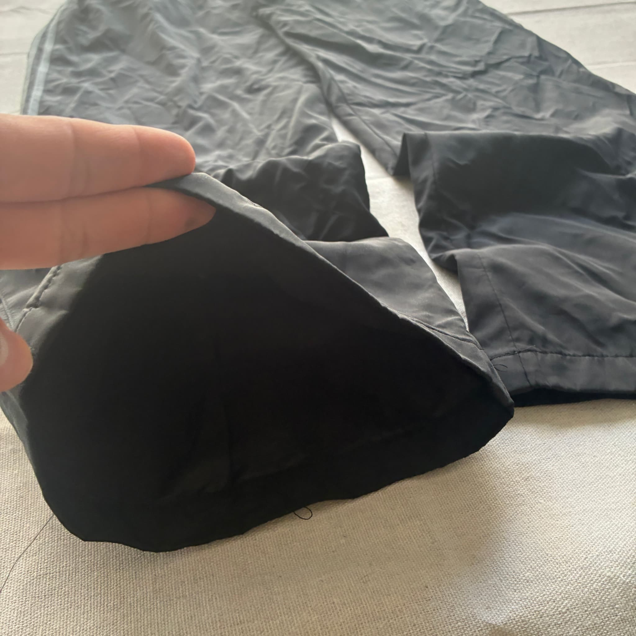 Vintage Adidas Black Nylon Track Pants 2000s Release — photo 2 of 6