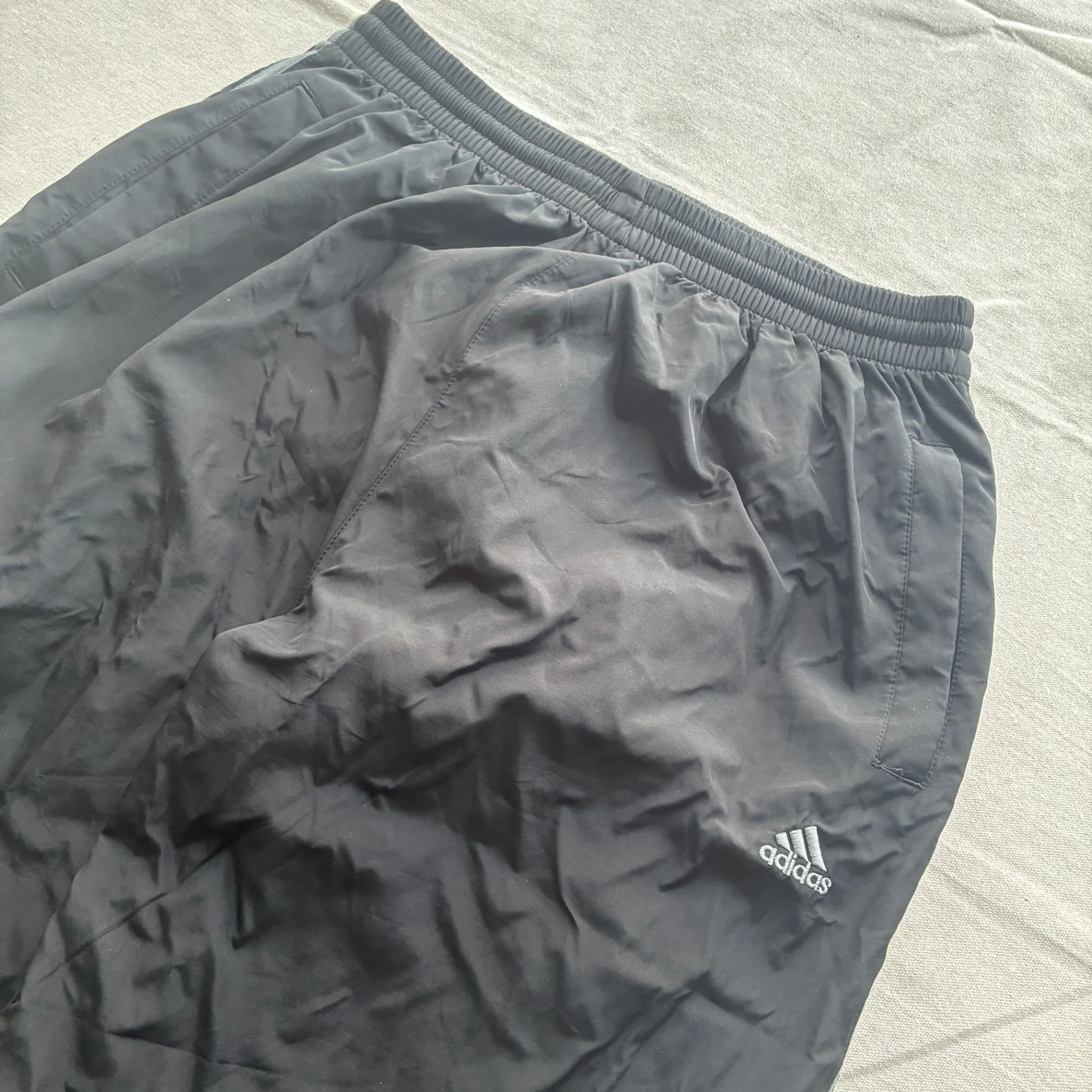 Vintage Adidas Black Nylon Track Pants 2000s Release — photo 3 of 6