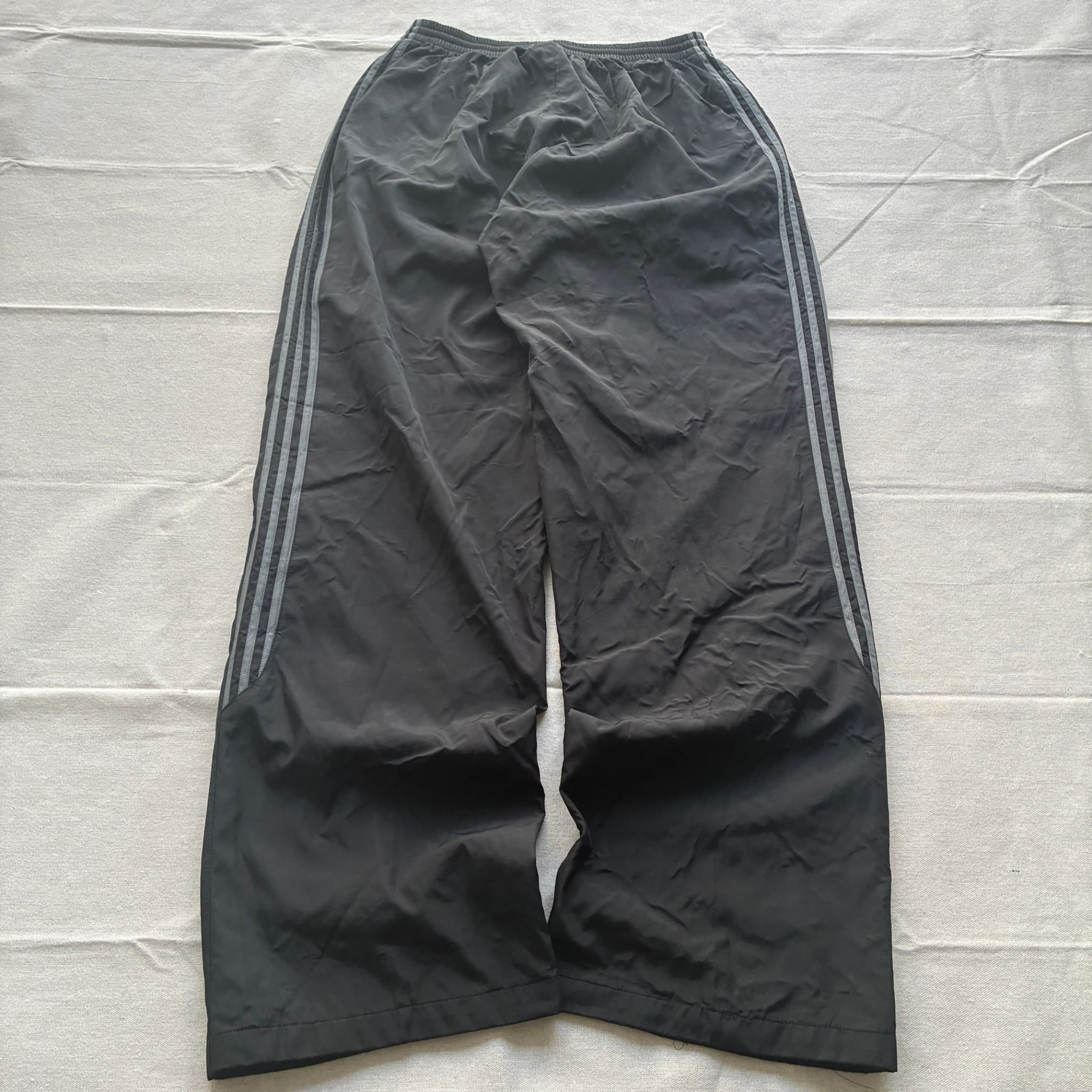Vintage Adidas Black Nylon Track Pants 2000s Release — photo 5 of 6