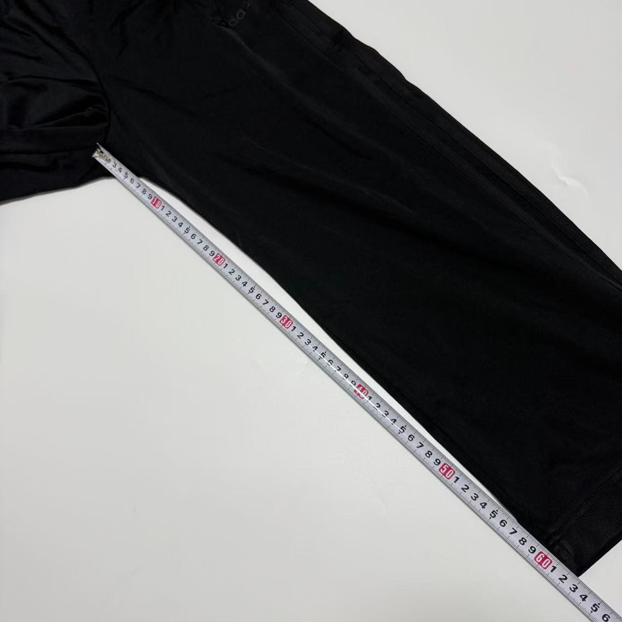 Vintage Adidas Black Wide Leg Track Pants — photo 7 of 9