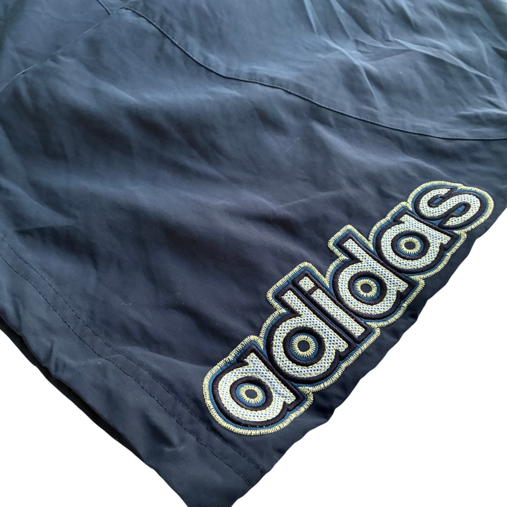 Vintage Adidas Embroidered Logo Nylon Shorts Navy Men's Size L — photo 2 of 7
