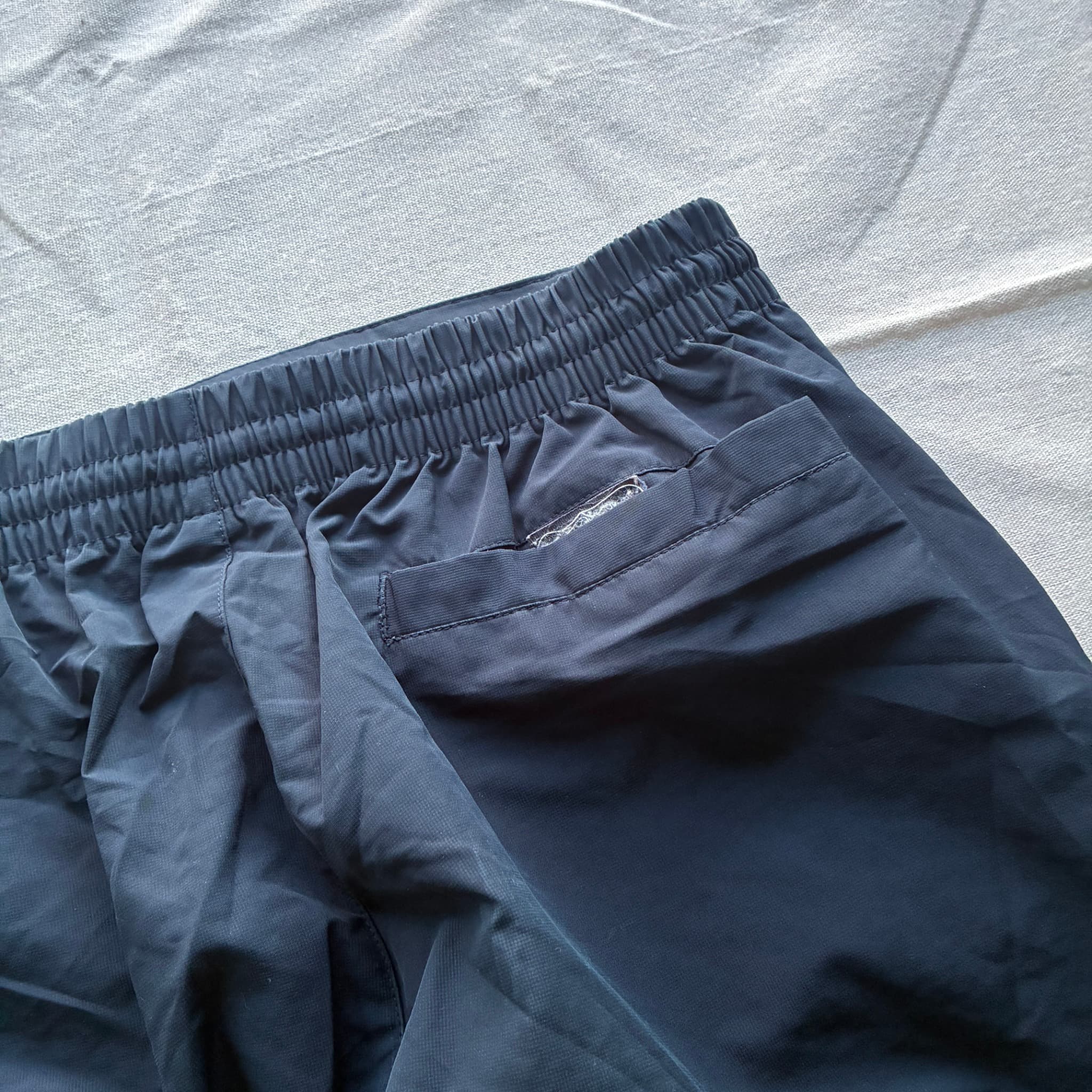Vintage Adidas Embroidered Logo Nylon Shorts Navy Men's Size L — photo 6 of 7