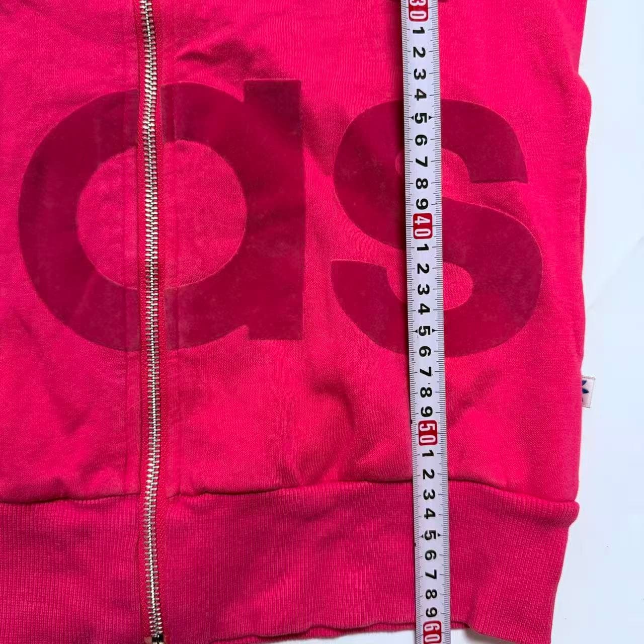 Vintage Adidas Full-Zip Hoodie Red — photo 4 of 9