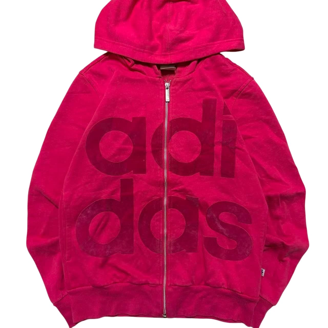 Vintage Adidas Full-Zip Hoodie Red — photo 1 of 9