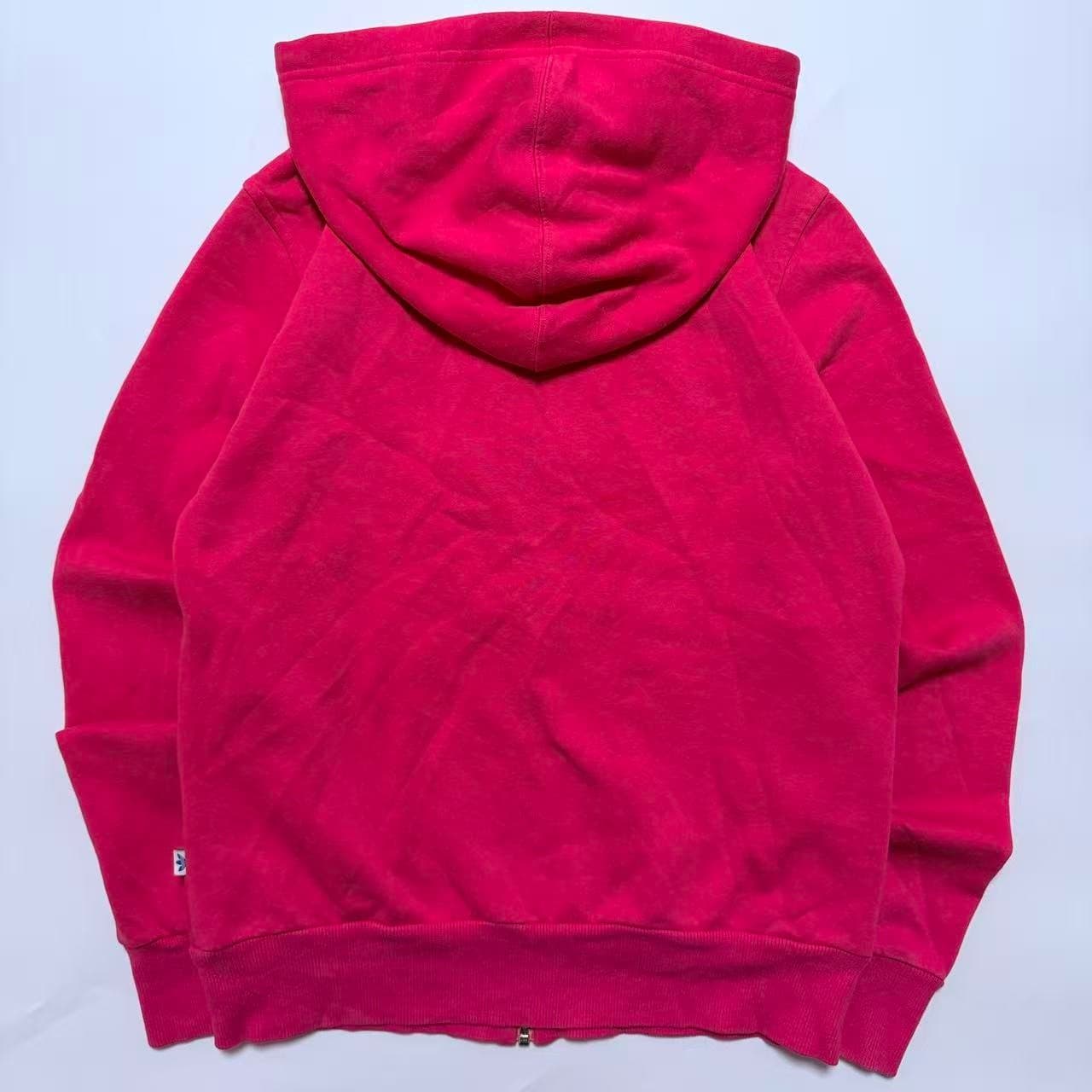 Vintage Adidas Full-Zip Hoodie Red — photo 7 of 9