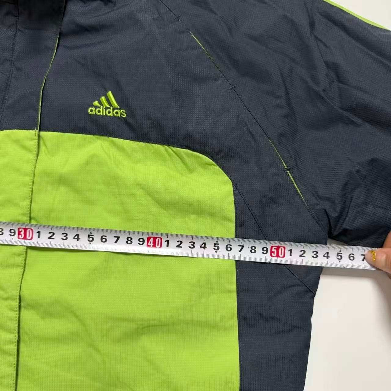 Vintage Adidas Lime Green & Black Shell Jacket — photo 5 of 6