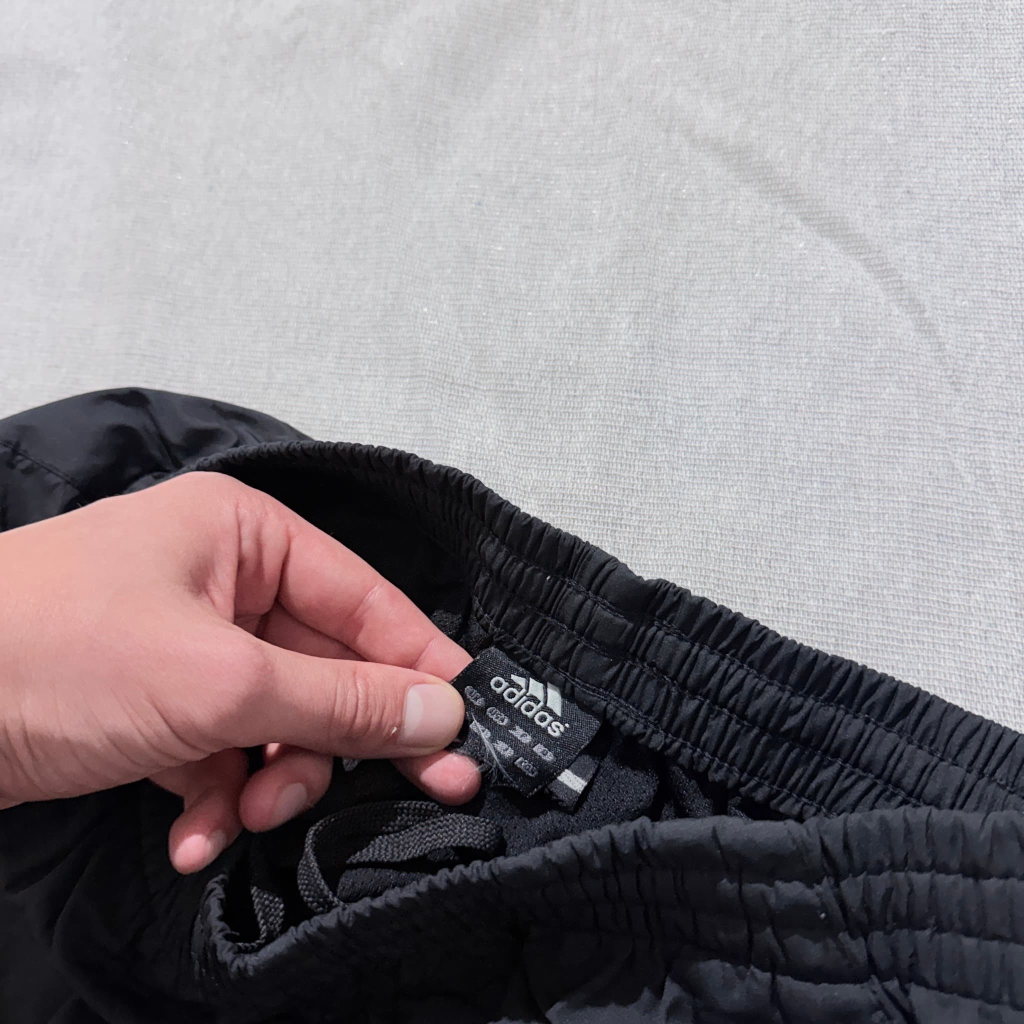Vintage Adidas Men's Black Nylon Athletic Track Pants Baggy Y2K — photo 4 of 7