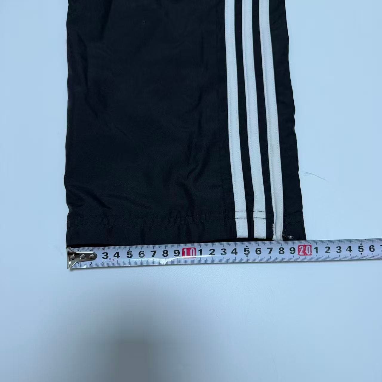 Vintage Adidas Nylon Track Pants Black White — photo 7 of 11