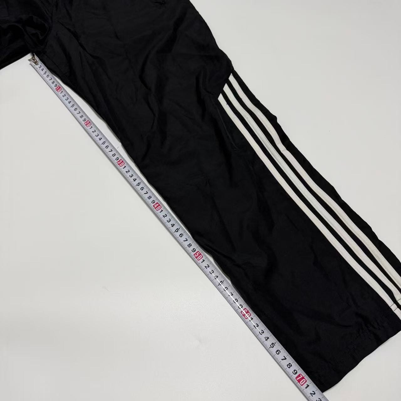 Vintage Adidas Nylon Track Pants Black White — photo 8 of 11