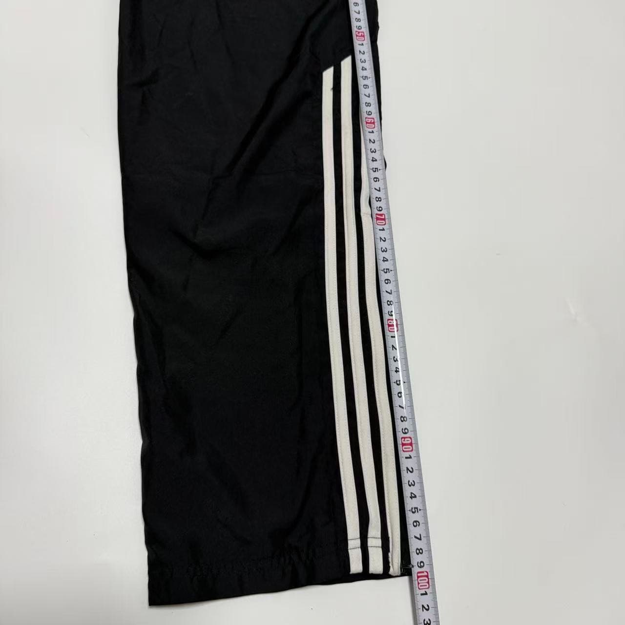 Vintage Adidas Nylon Track Pants Black White — photo 9 of 11