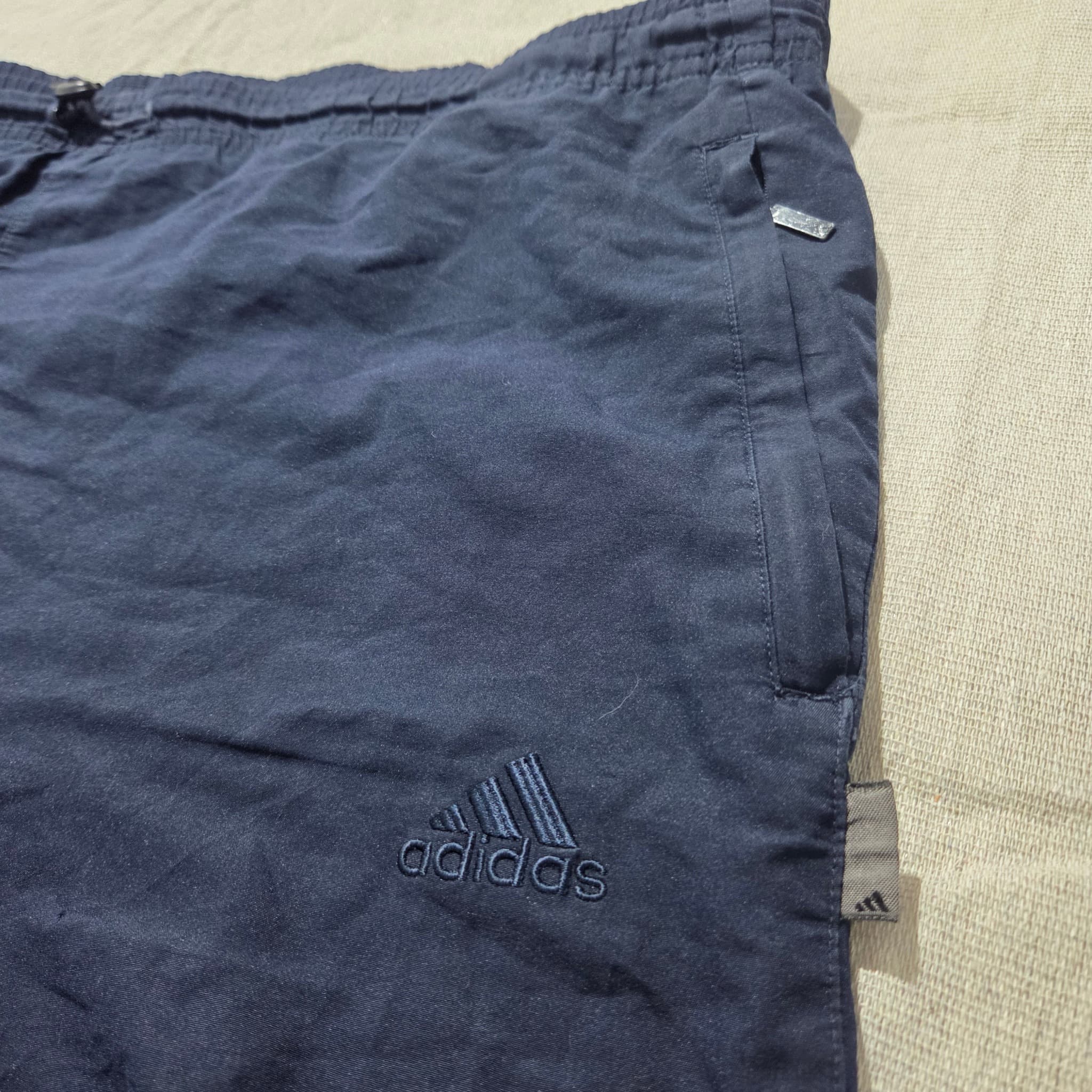 Vintage Adidas Nylon Track Pants Navy Blue — photo 5 of 11