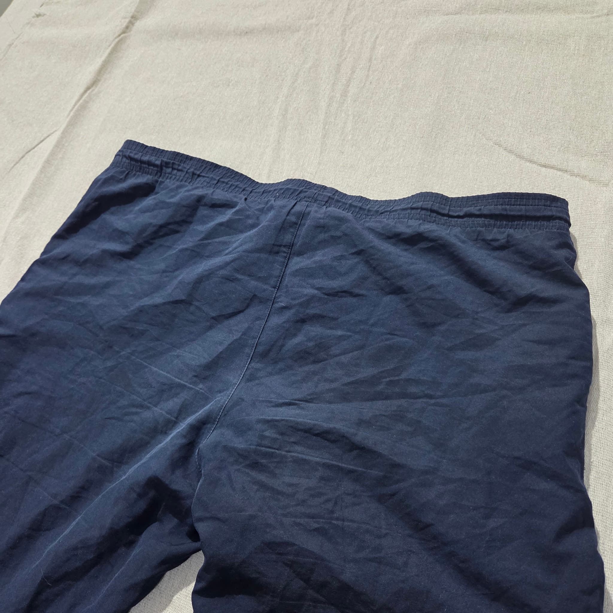 Vintage Adidas Nylon Track Pants Navy Blue — photo 10 of 11