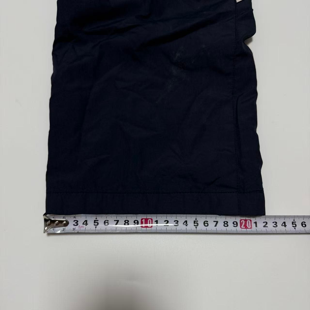 Vintage Adidas Nylon Track Pants Navy Blue White Stripe — photo 6 of 10