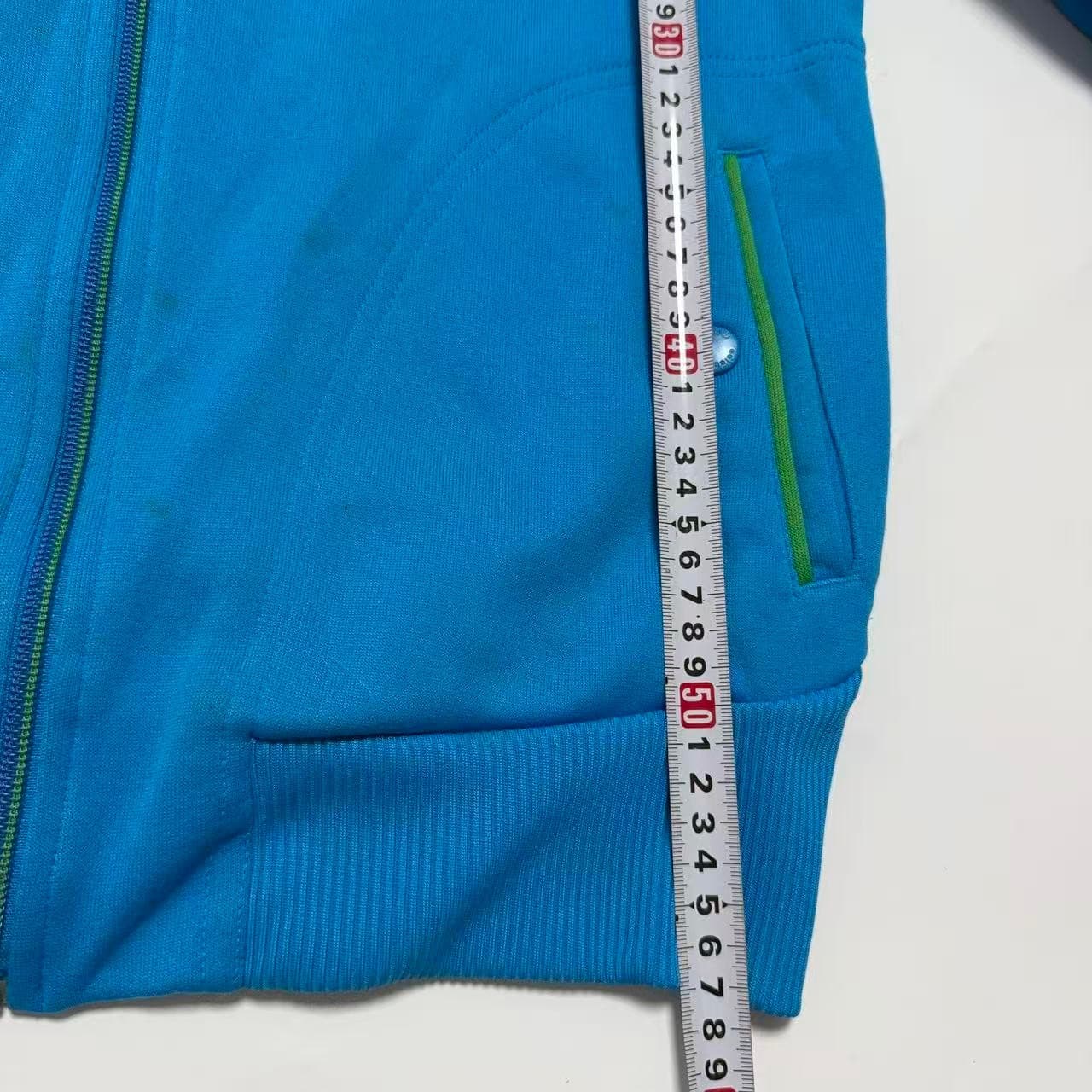 Vintage Adidas Originals Blue & Green Track Jacket Hoodie — photo 3 of 6