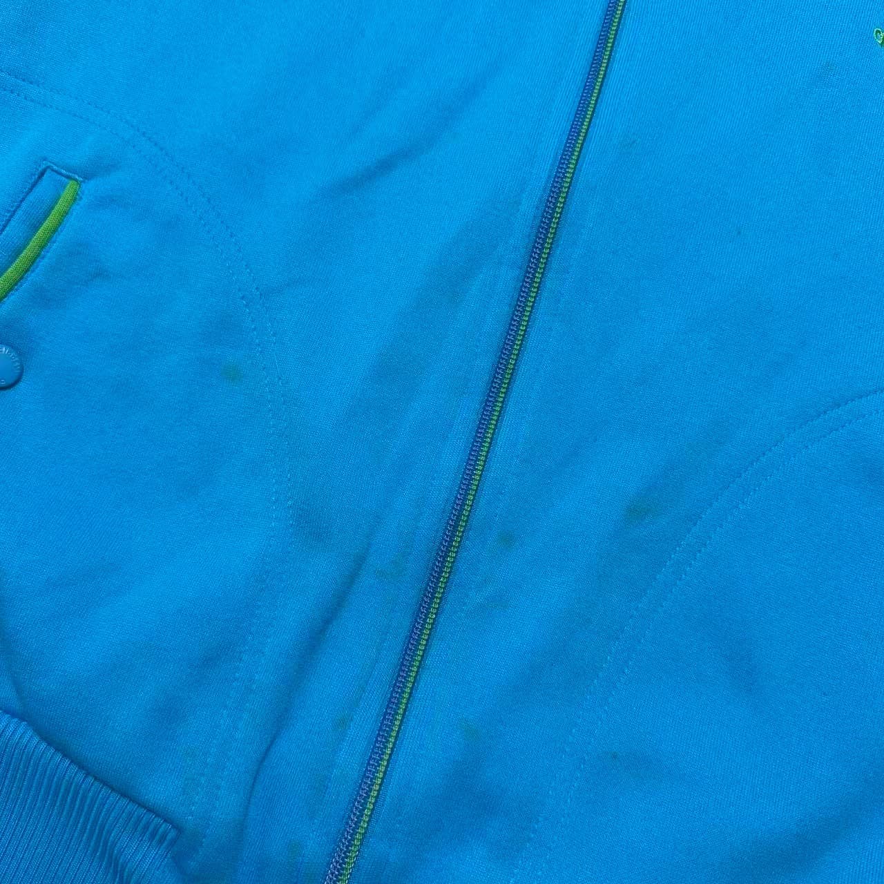 Vintage Adidas Originals Blue & Green Track Jacket Hoodie — photo 4 of 6
