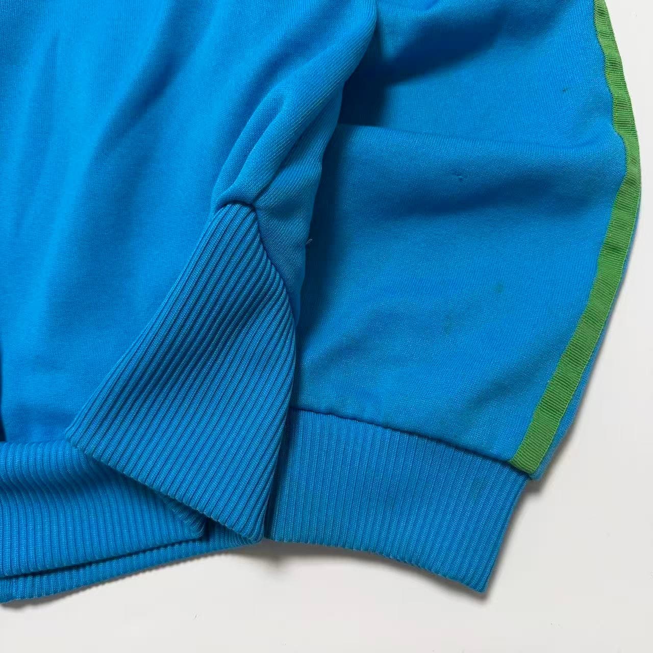Vintage Adidas Originals Blue & Green Track Jacket Hoodie — photo 6 of 6