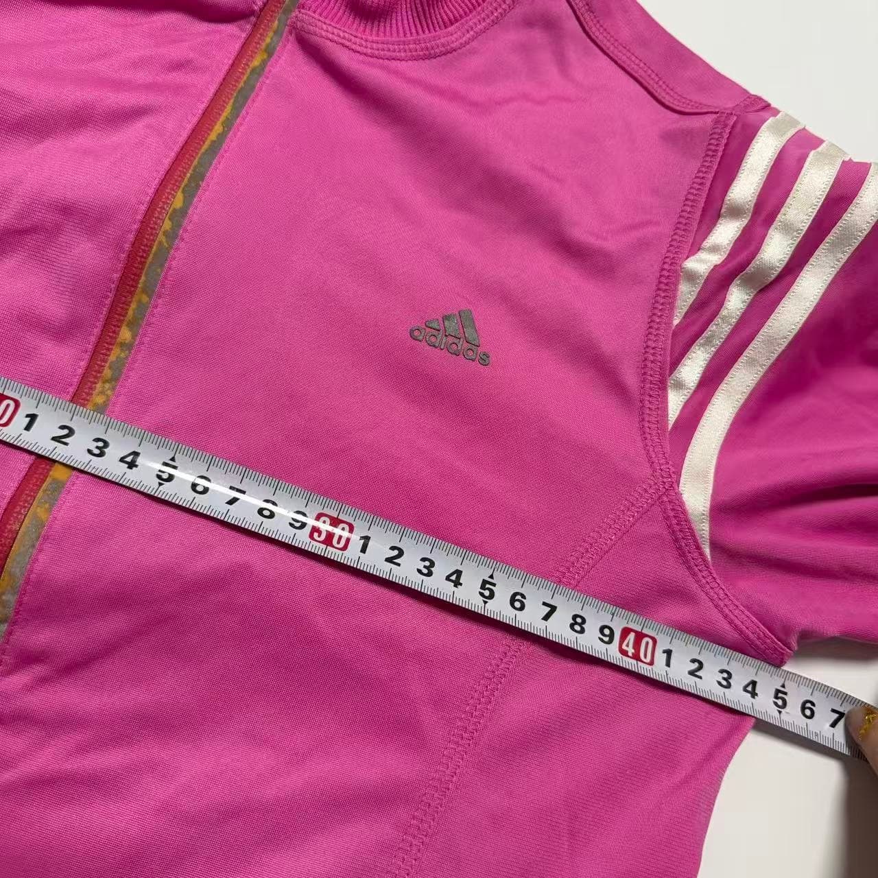 Vintage Adidas Pink Track Jacket Women's Large — photo 6 of 9